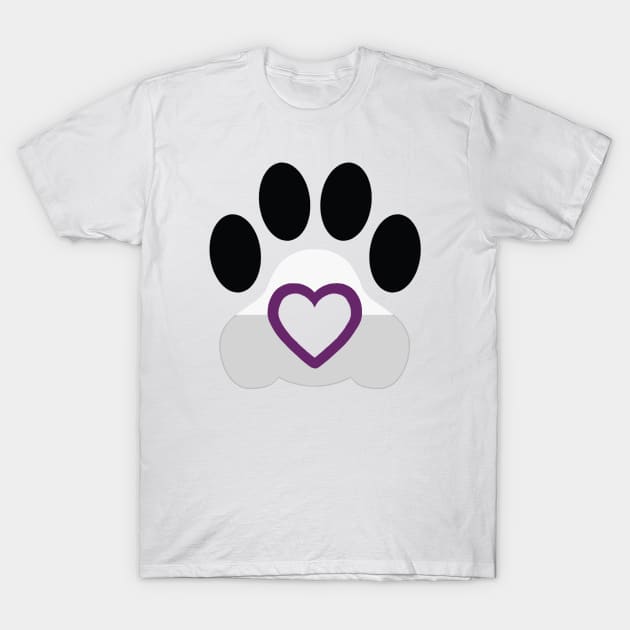 Pride Paw: Demisexual Pride T-Shirt by SkyBlueArts